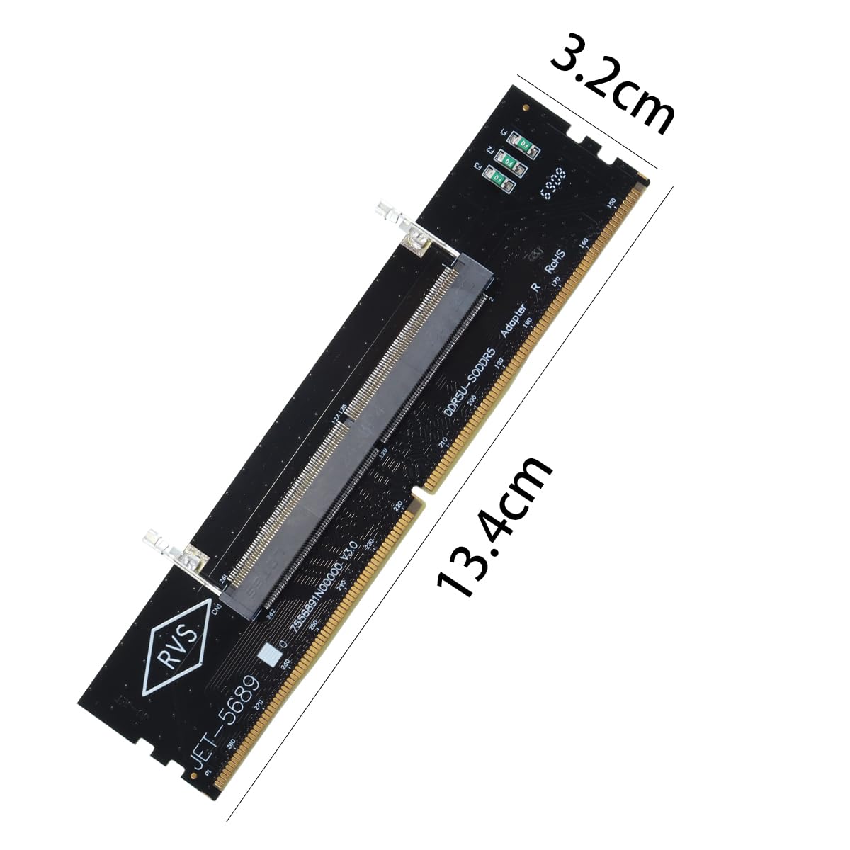 Scheda Adattatore Di Protezione Per Test Di Memoria DDR5 Per Notebook E Desktop Per Moduli Di Memoria DDR5 Per Desktop E Laptop