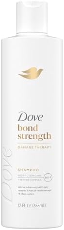 Dove Shampoo Bond Strength for Chemically Damaged Hair with Bio-Protein Care Technology and Peptide Complex 12 Fl Oz
