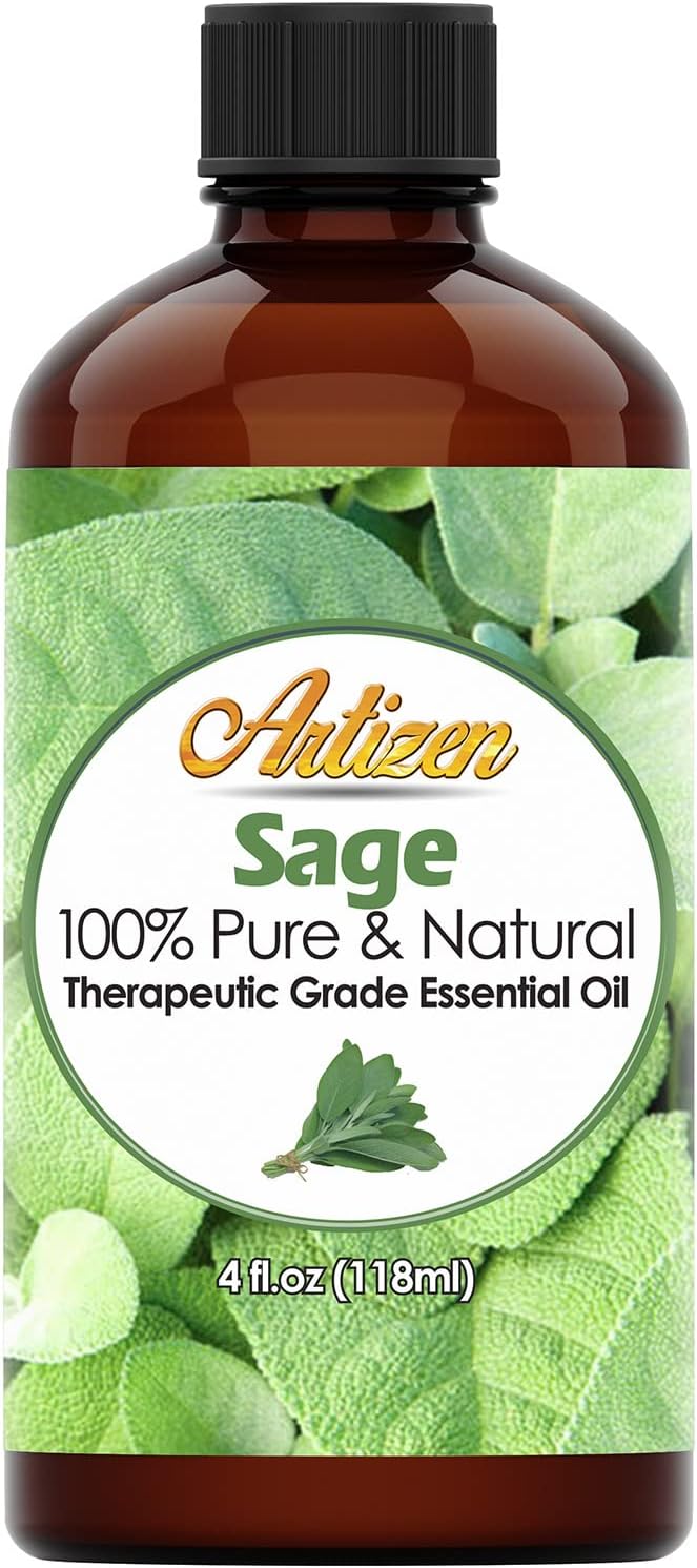 Artizen4oz Oils - Sage Essential Oil - 4 Fluid Ounces