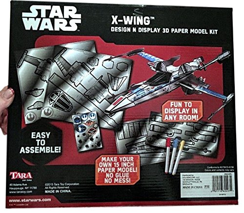 Maquette Star Wars X-Wing Papier 3D Disney Kit Modélisme Miniature Design n Display