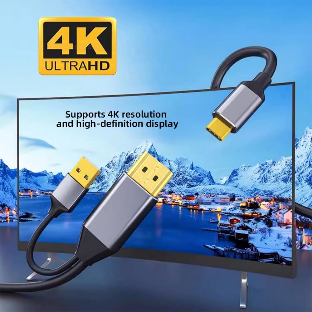 xiwai Cable inverso 4K HDMI a USB-C, HDMI Tipo A a USB-C Macho, para Pantalla táctil HDTV, 2 m