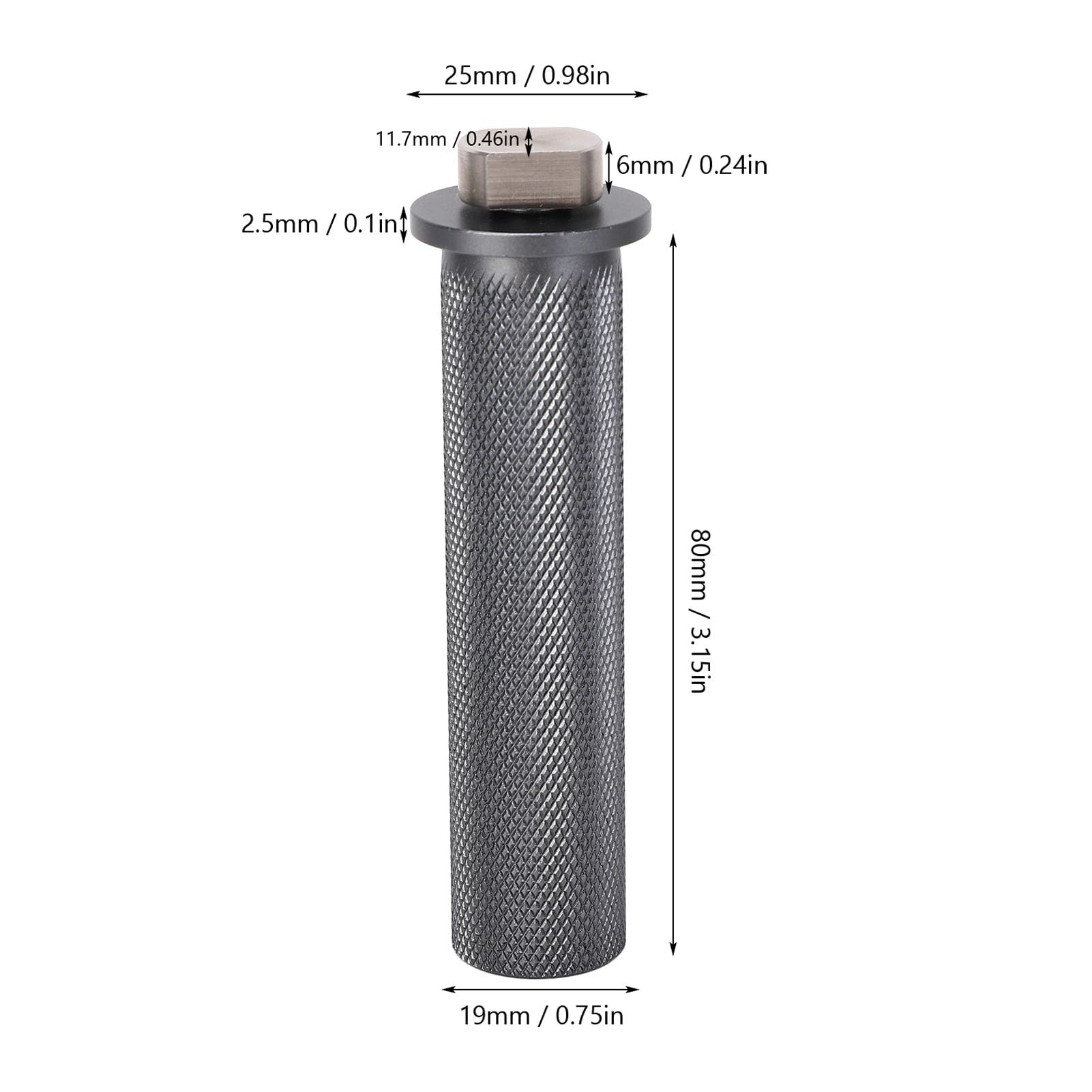 Werkbank-Anschlag 19 Mm Für Mft-Tische, Werkbänke, Aus Aluminiumlegierung, Rutschfeste Pads, Passend Für 3/4-Zoll-Anschlaglöcher, 2Er-Pack