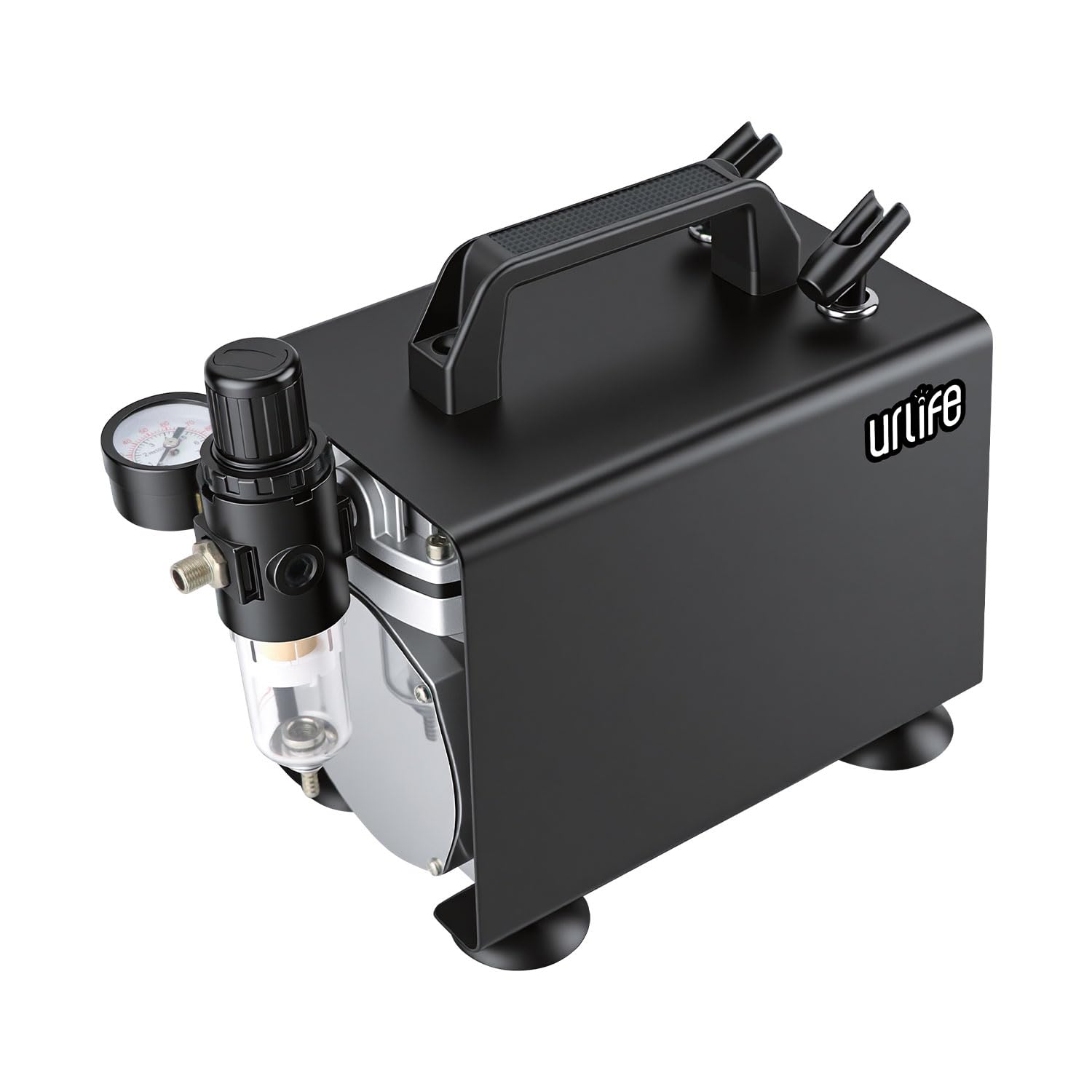 urlife LiteCube エアコンプレッサー Amazon.co.jp: urlife コンプレッサー 小型 A4の半分でも 高圧域 安定