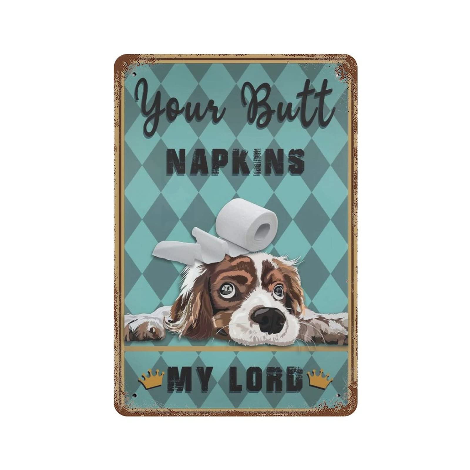AOOEDM Your Butt Napkin Vintage Metal Sign Tin Sign for Home Bar Pub Kitchen Man Cave Tin Sign Wall Decor Poster Wall Plaque