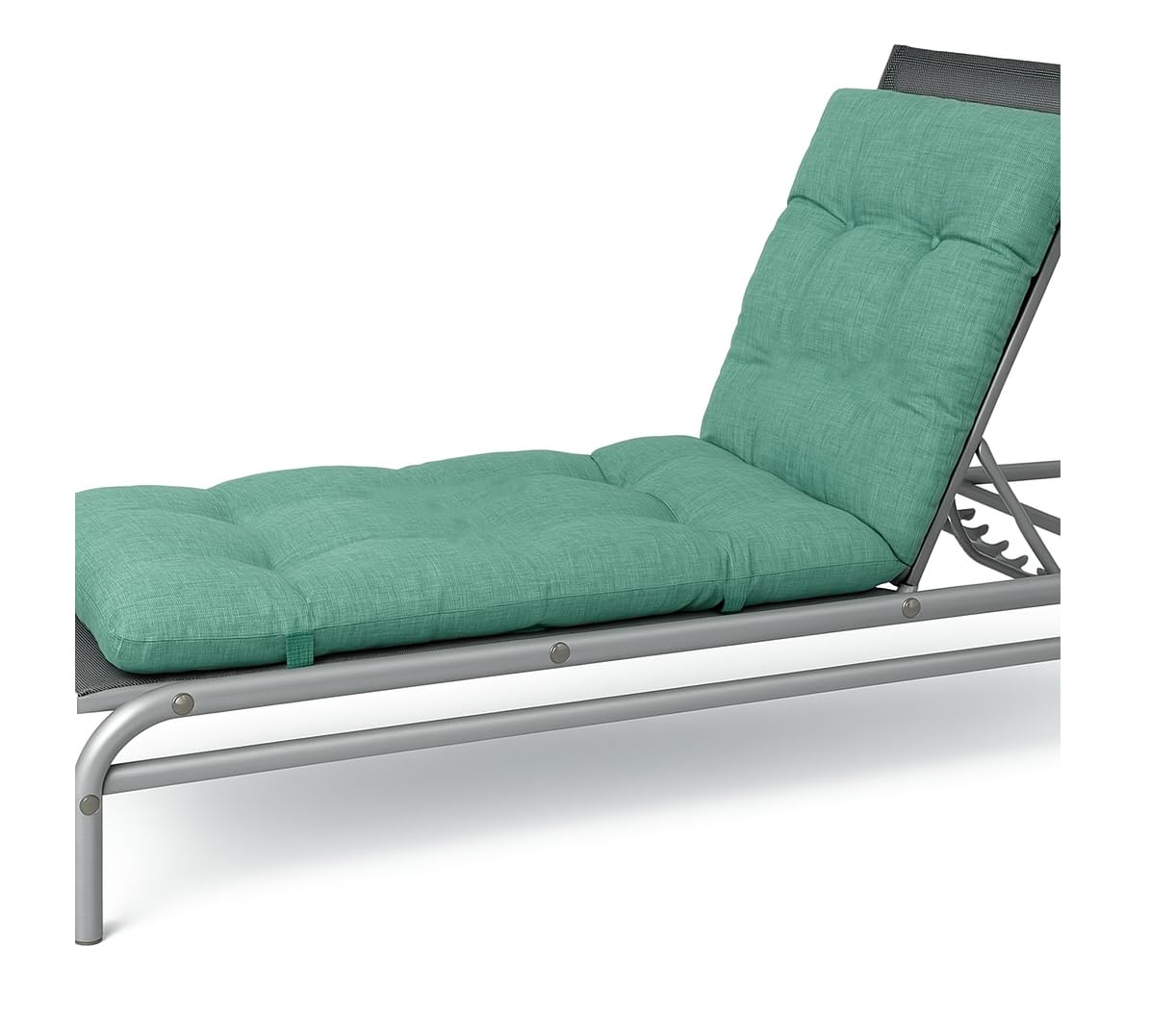 VIGIVISION Cojín Colchón para Tumbona o Mueble para Jardín 180X55X8CM (Verde Liso)