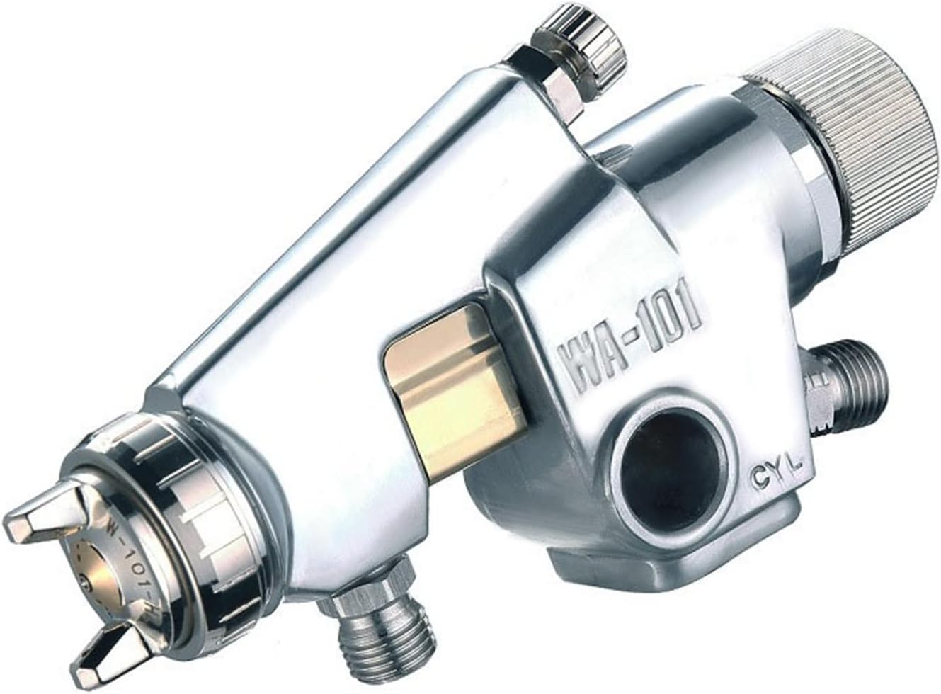 Pressure-Feed Stainless Steel Coating Automatic Spray Gun Precision Fine-Tuning Paint Spray Gun Exclusive Painting Equipment(1.3)
