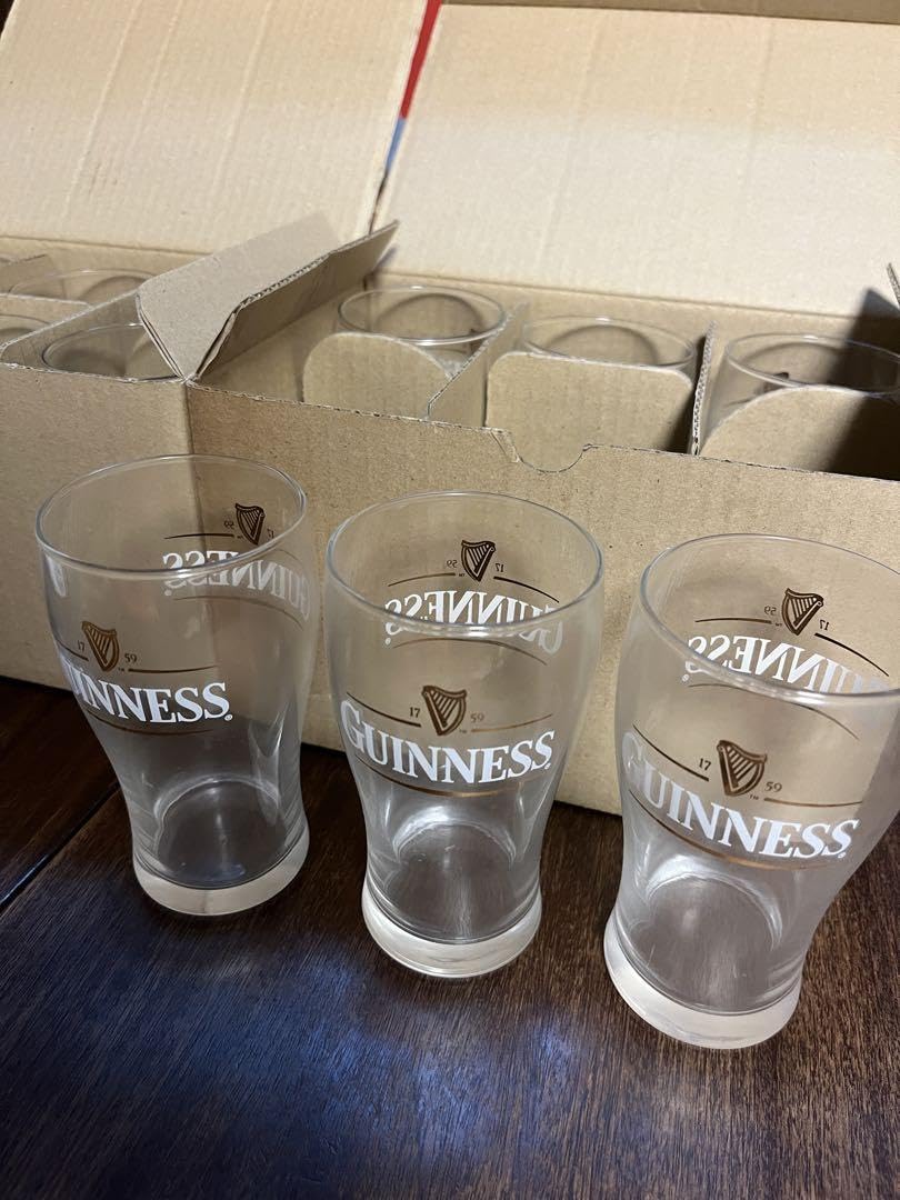 ギネス(GUINNESS)デザイングラス！12個！ Amazon.co.jp: GUINNE ミニグラス12個 ギネスビール 高さ12.5
