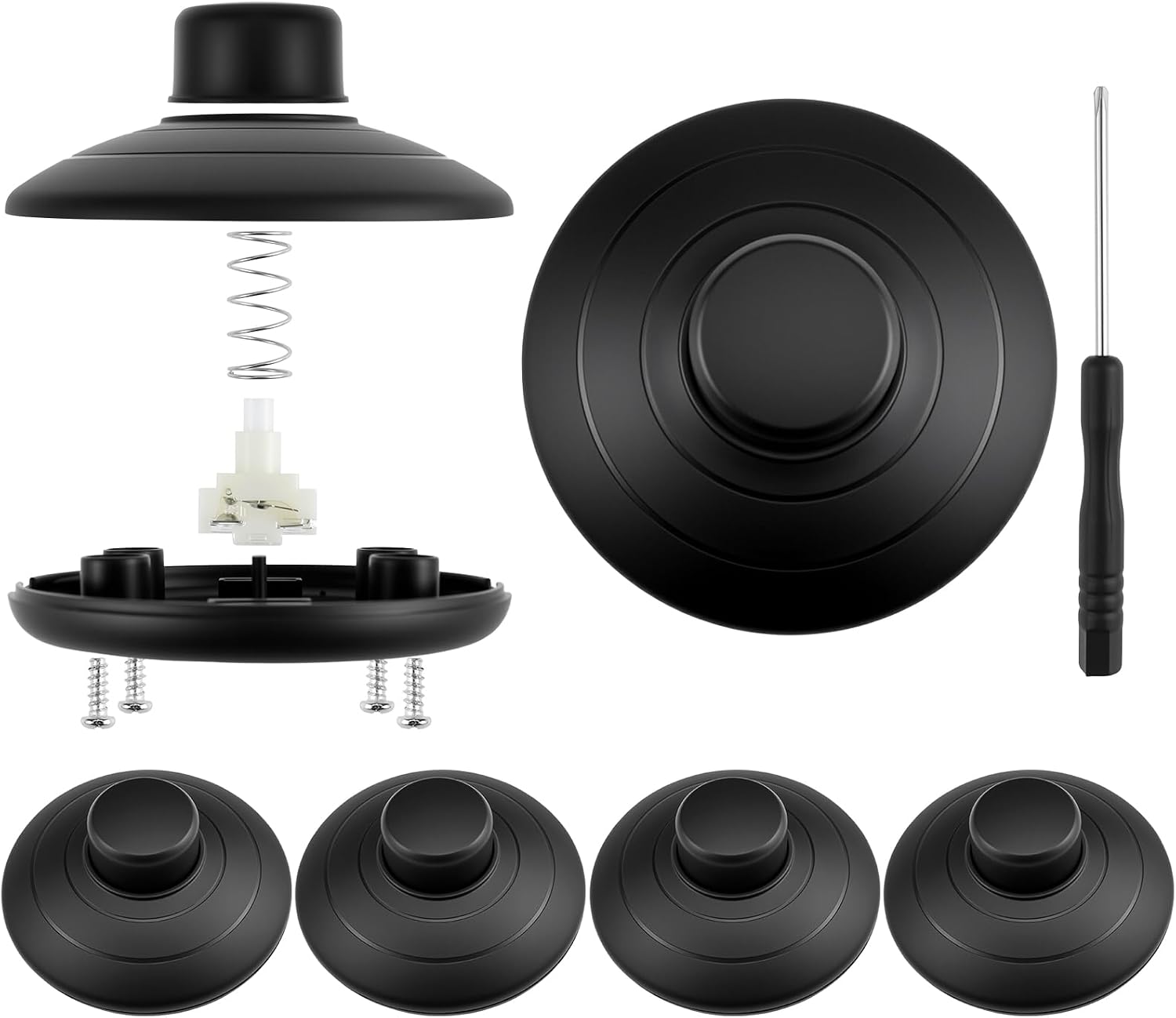 Aifeier ET 3-Pack Floor Lamp Pedal Switch, Lamp Push Button Off Switch