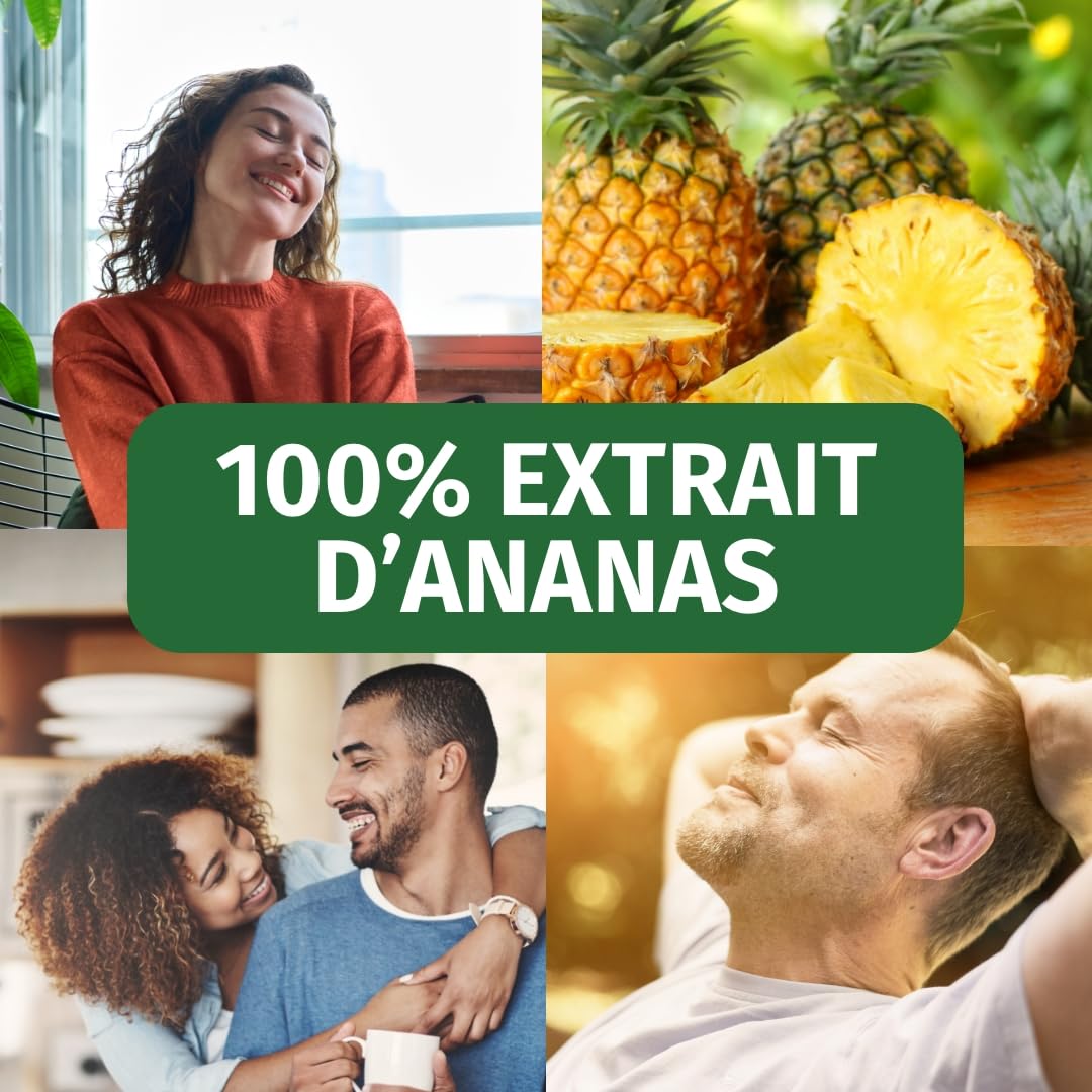 Green Naturals® Bromélaïne – Hautement dosée : 750 mg (5 000 GDU/g) d’extrait naturel d’ananas – Gélules gastro-résistantes (DR Caps) – Vegan & testée en laboratoire – 150 gélules (5 mois)