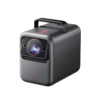 X1 Triple Laser 4K Projector, 3,500 ANSI Lumens, 56,000:1 Contrast, 40W Stereo Sound, 0.9-1.5 Optical Zoom, Smart AI, Dolby Vision, 300" Screen, Built-In Micro Gimbal, GTV, Handle
