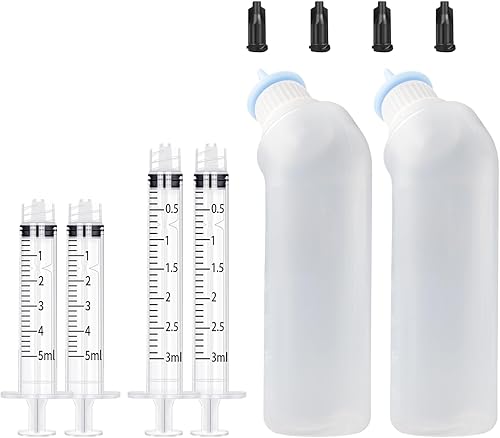 Pezón de silicona azul para alimentación de mascotas con biberón para gatitos, ardillas, gatitos recién nacidos, cachorros, gatos u otras mascotas