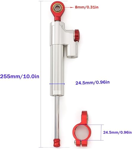 Miniatura 10 de Control estabilizador universal ajustable para amortiguador de dirección para motocicletas Yamaha YZF R6 2006-2018, R1 2006-2016, MT07 FZ07