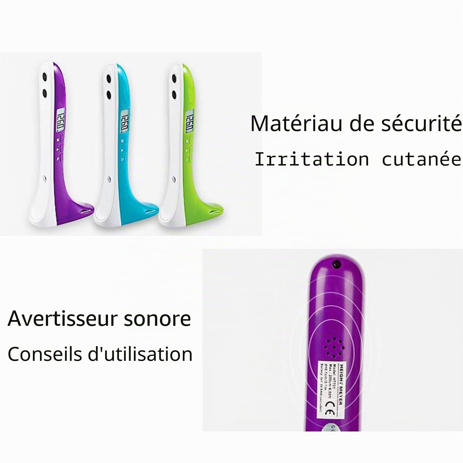 Pour la croissance du corps, altimètre de précision, instrument de mesure à ultrasons, stadiomètre à ultrasons pour enfants et adultes, appareil de mesure de la hauteur