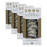 1880 - Tortitas de Turrón de Alicante Sin Gluten, Calidad Suprema, Típico Dulce Navideño, Receta Artesanal, 200g (Paquete de 4)
