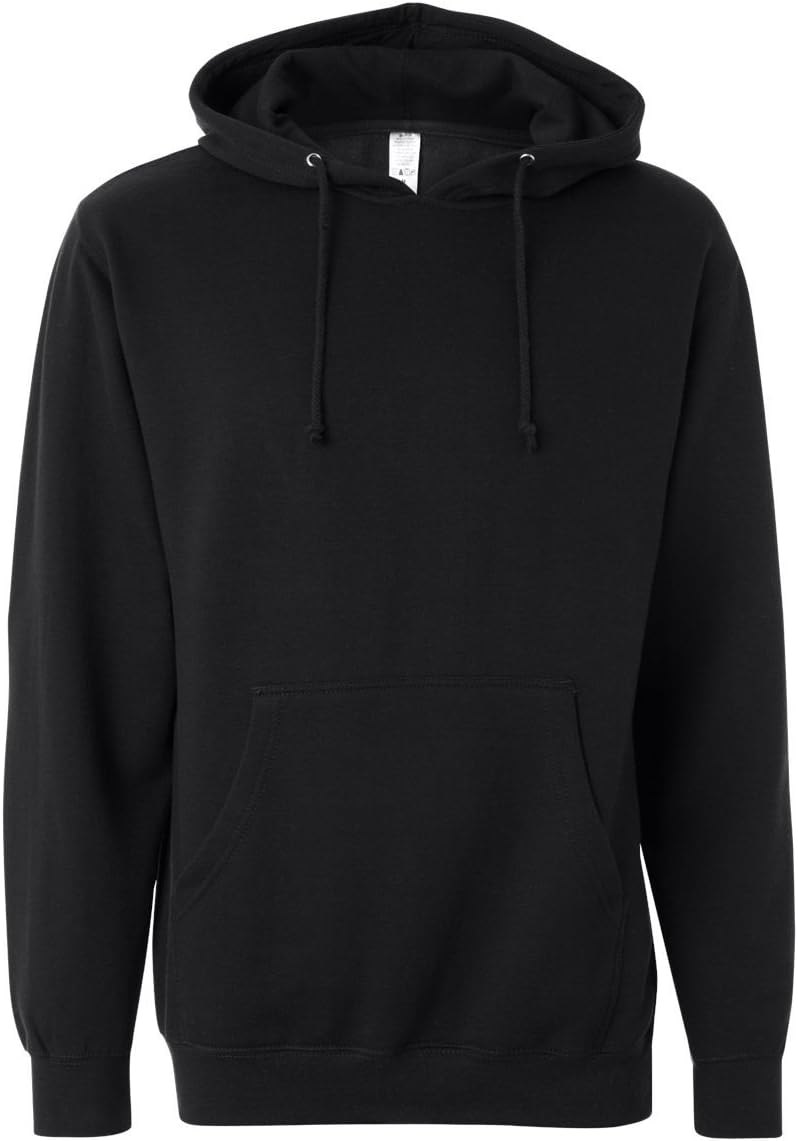 Independent Trading Co. Midweight Hood Sweatshirt SS4500-Black