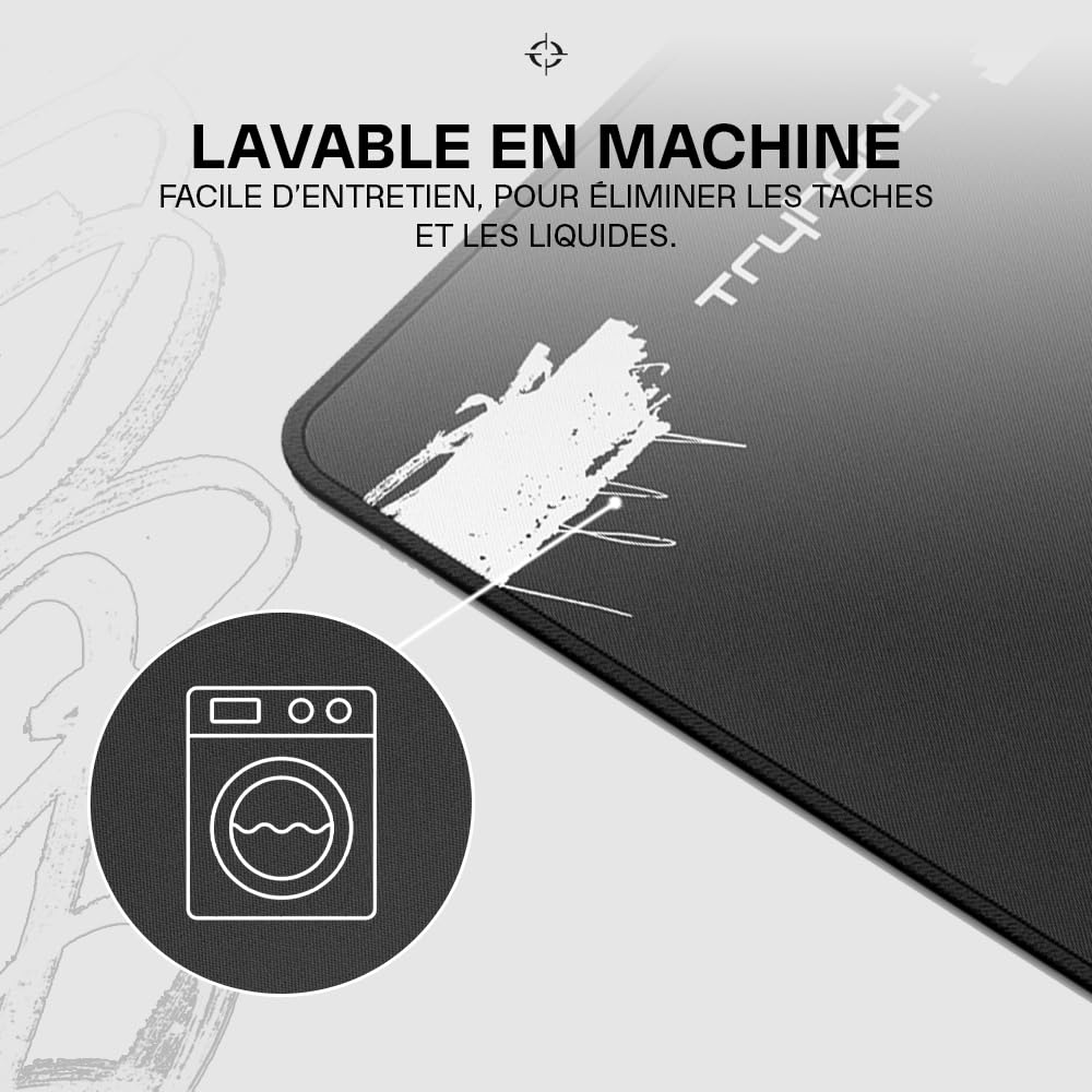 Tryhard Tapis de Souris XXL édition spéciale Unchained - 920 x 400 mm - XXL - Grande Taille - Améliore la précision et la Vitesse - Base antidérapante Caoutchouc - Tapis Lavable