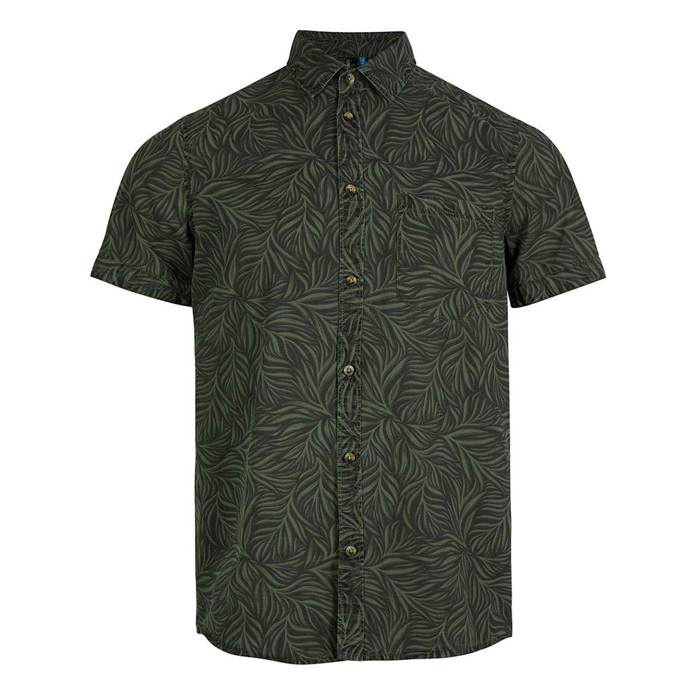 O'Neill LM LEAVE NOW S/SLV SHIRT Men's T-Shirt, 6900 Green Aop, S