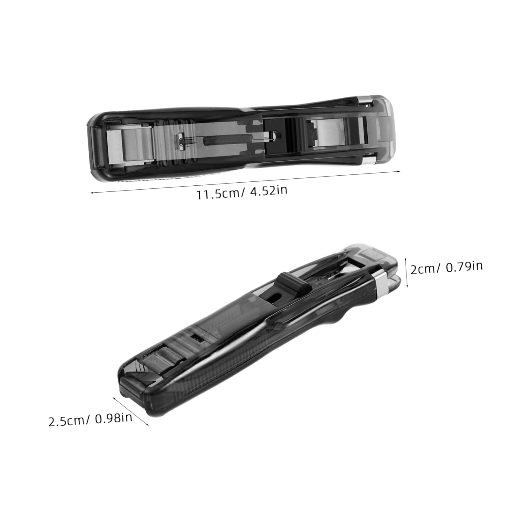 SEWACC 5pcs Portable Handheld Paper Holder with Nonslip Memo Clamps and Refills Quick Binding Mini Push Stapler for Document Organization Office and School Settings