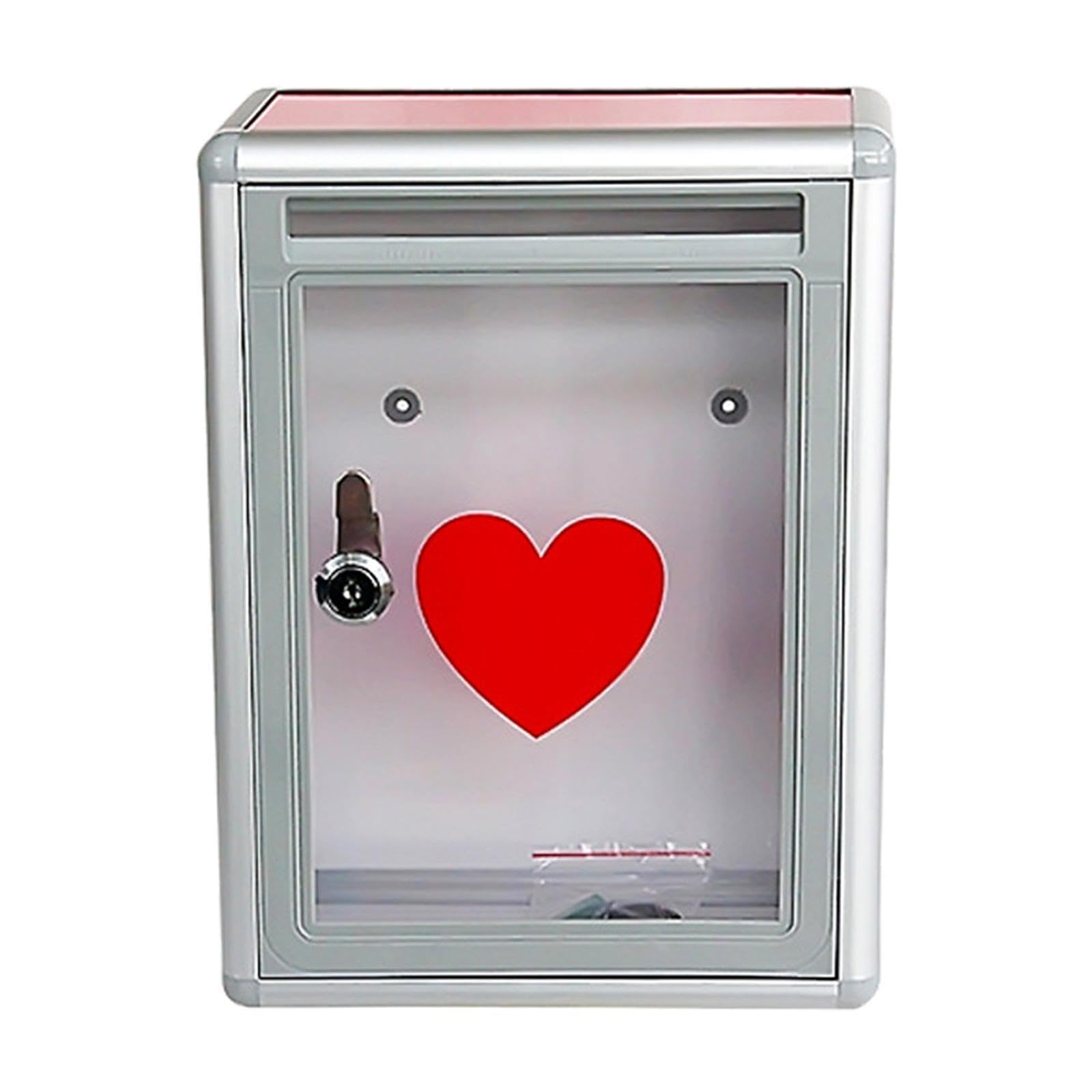 ALCXAZS Refined Wedding Cards Holder Box Clear Donation Box Wall Mounted Collecting Special Messages During Celebratory Events Raffle Ticket Mail Business