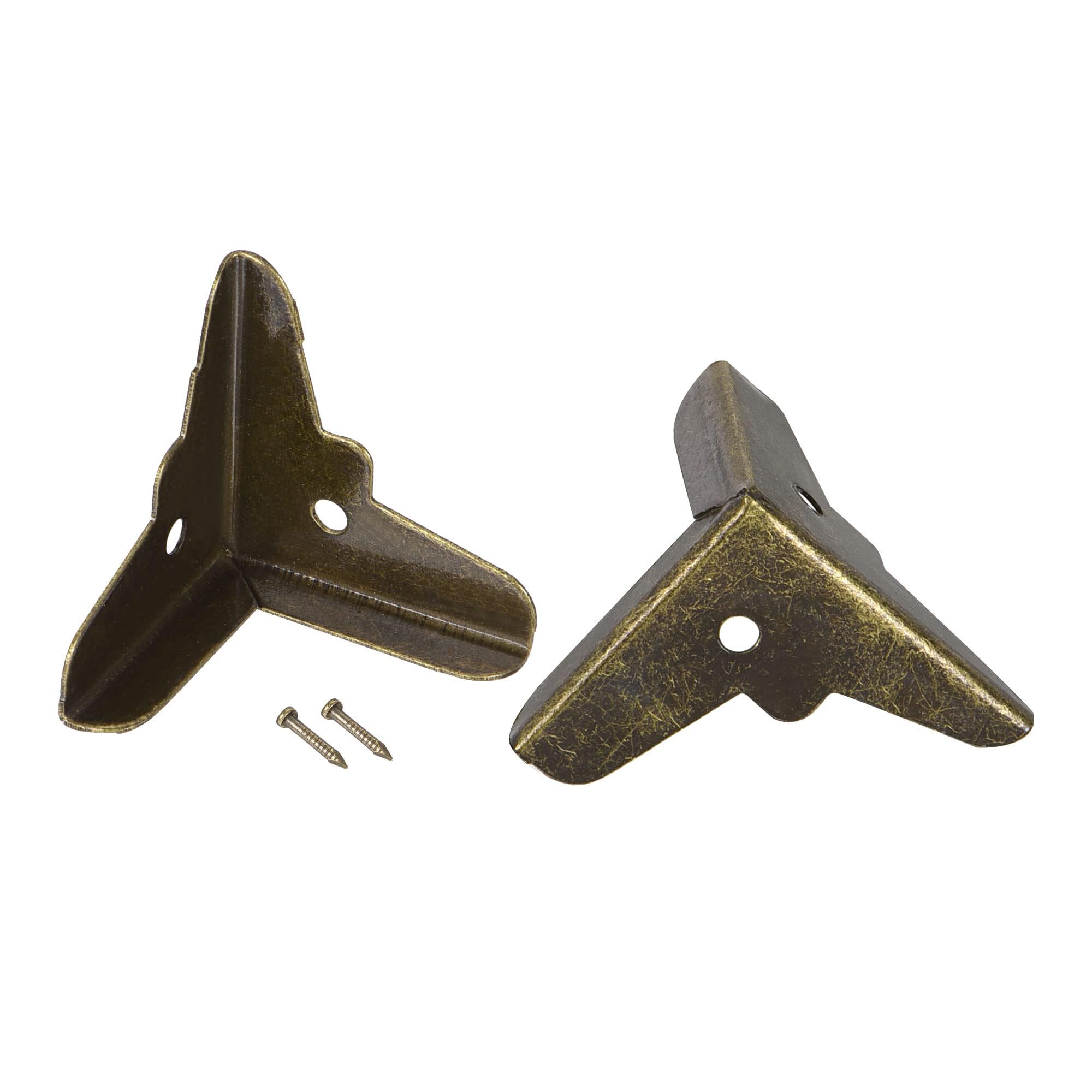 TA-VIGOR 20Pcs Metal Corner Protectors, 20 x 20 x 20mm Edge Guard Decorative Corner Bracket