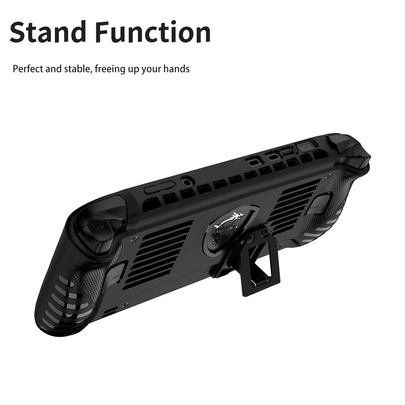 Per MSI Claw A1M custodia per Console portatile custodia protettiva morbida in TPU Cover posteriore antiurto con accessori per giochi con cavalletto  44