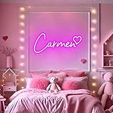Carmen led señal de neón para la decoración de la pared USB brillo ajustable salón bares pub club reuniones arte decoración de la pared