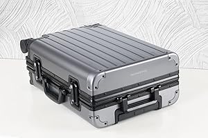 Amazon.com | Sindermore 25-inch Aluminum Checked Luggage: Gunmetal