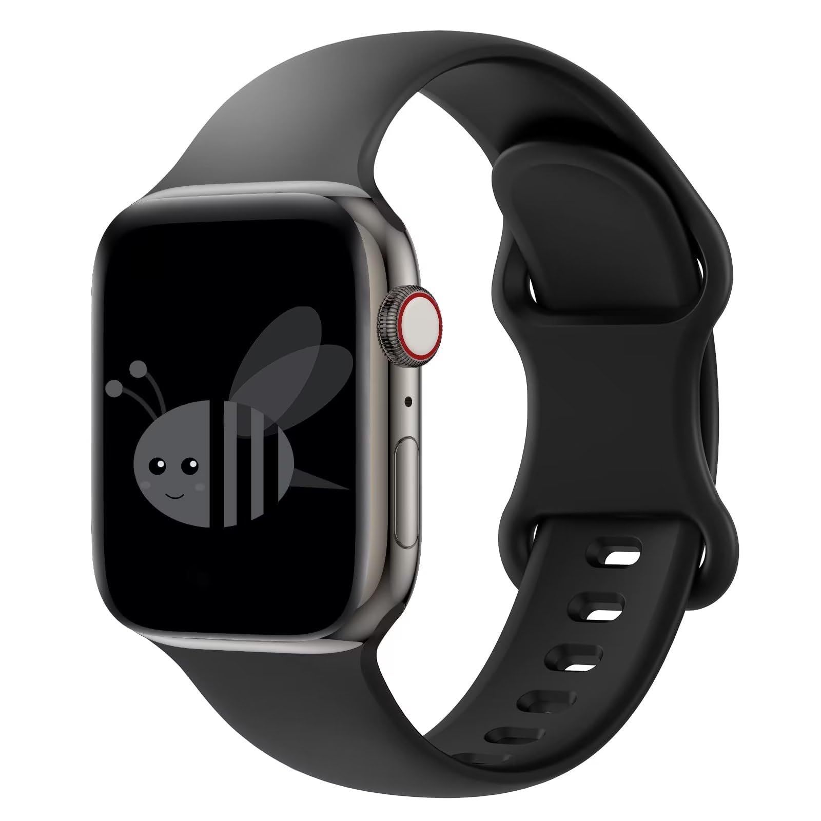 Mosmoc Compatible with Apple Watch Straps 45mm 44mm 42mm 49mm or 41mm 40mm 38mm, Soft Silicone Sport Replacement Band for iWatch Series 9 8 7 6 5 SE2/SE Ultra 2 Ultra 4 3 2 1 (Not Include Watch)