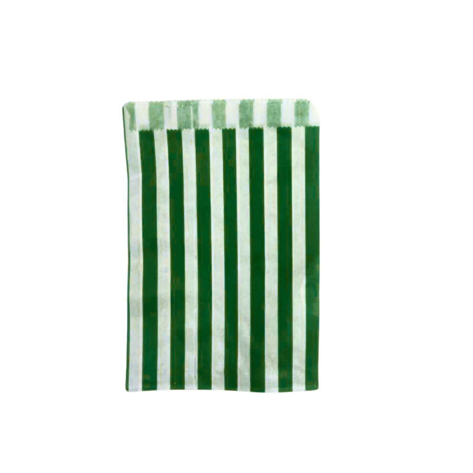 Green Pick N Mix Sweet Candy Striped Paper Treat Bags - 5x7" Pack of 1000