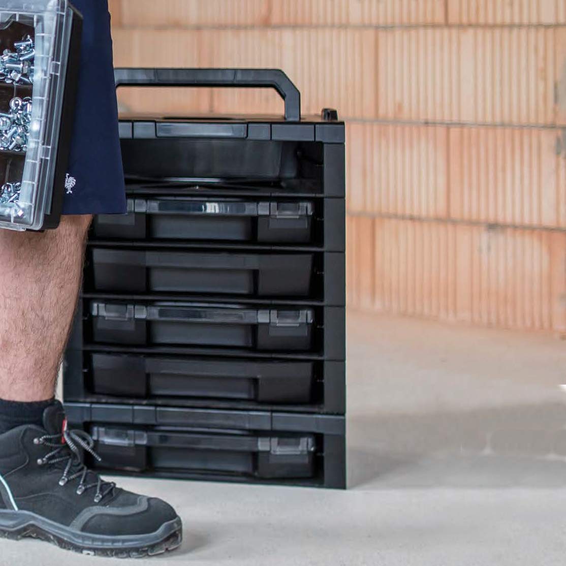 L-BOXX Sortimo i-Rack 5 fach anthrazit bestückt