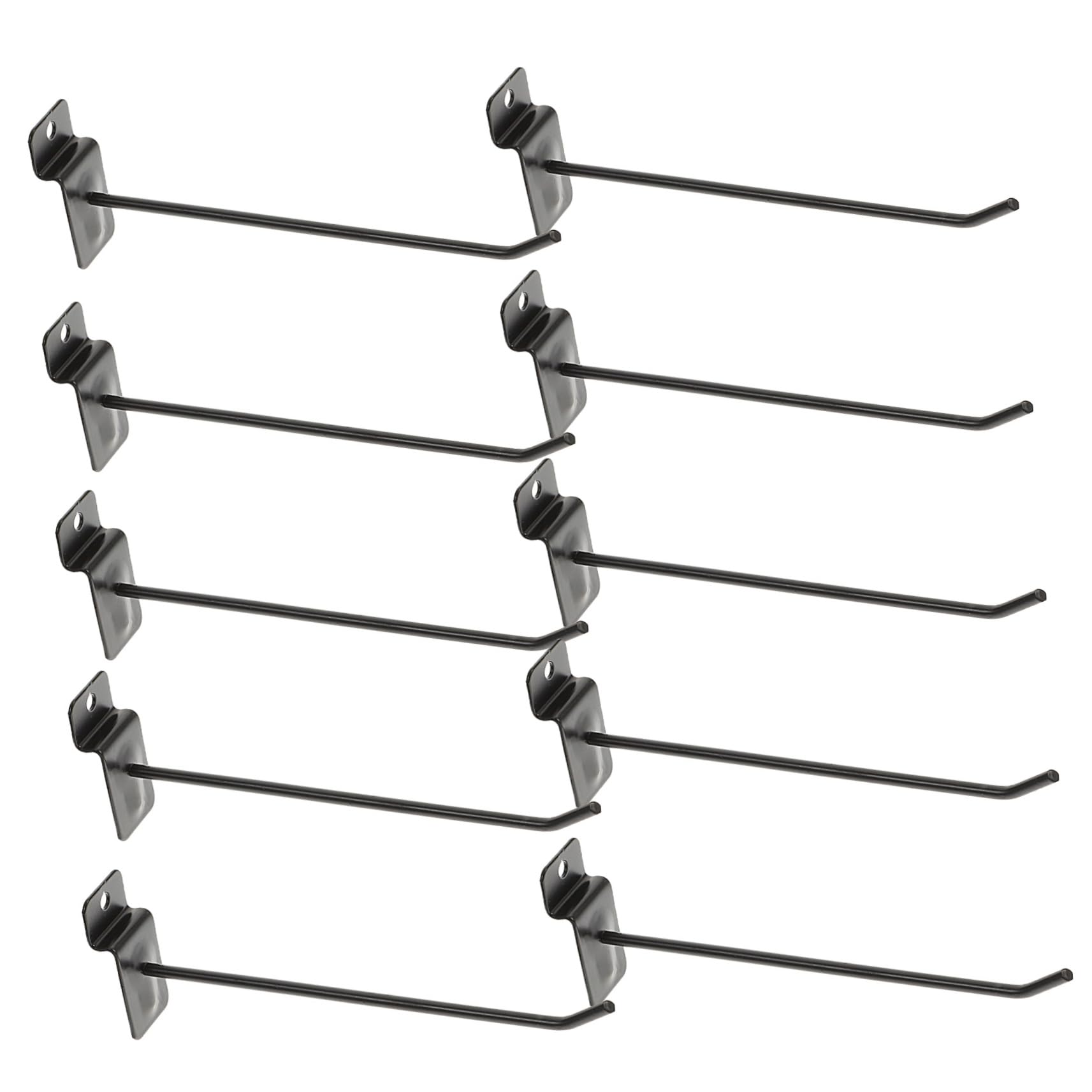 HEALLILY 10pcs Grid Hooks Metal Pegboard Hooks for Wall for Supermarket Display Tool Utility Organizer