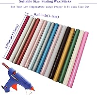 Vista 4 de 16 barras de sello de cera rosa Sakura para pistola de pegamento de 0.44 pulgadas, no tóxicas, flexibles, duraderas, manualidades, arte, reparación