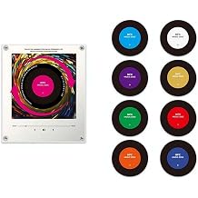 Magnetic Refrigerator Magnet NFC Induction Singing Speaker,9 Pack Custom Music Fridge Magnets,Smart Programmable Sound Stickers,Plays Your FavoriteSong,Musics Gifts for Home Office,CouplesAnniversary
