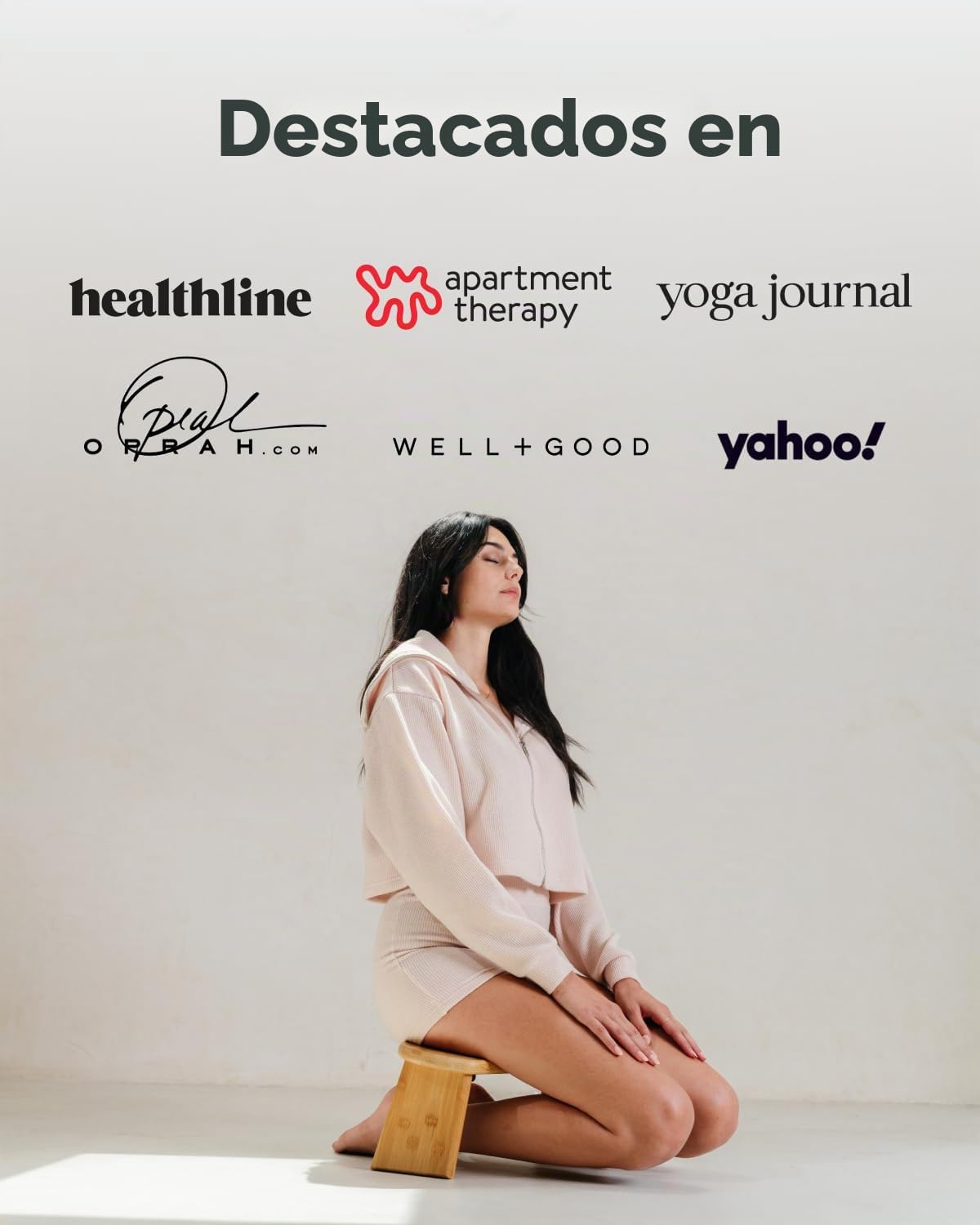 Mindful Modern - Banco de meditación Plegable | Bisagras magnéticas de Bloqueo | Seiza ergonómica de Madera de bambú para meditación Zen y Yoga | Taburete de oración con Almohada Suave | con Bolsa