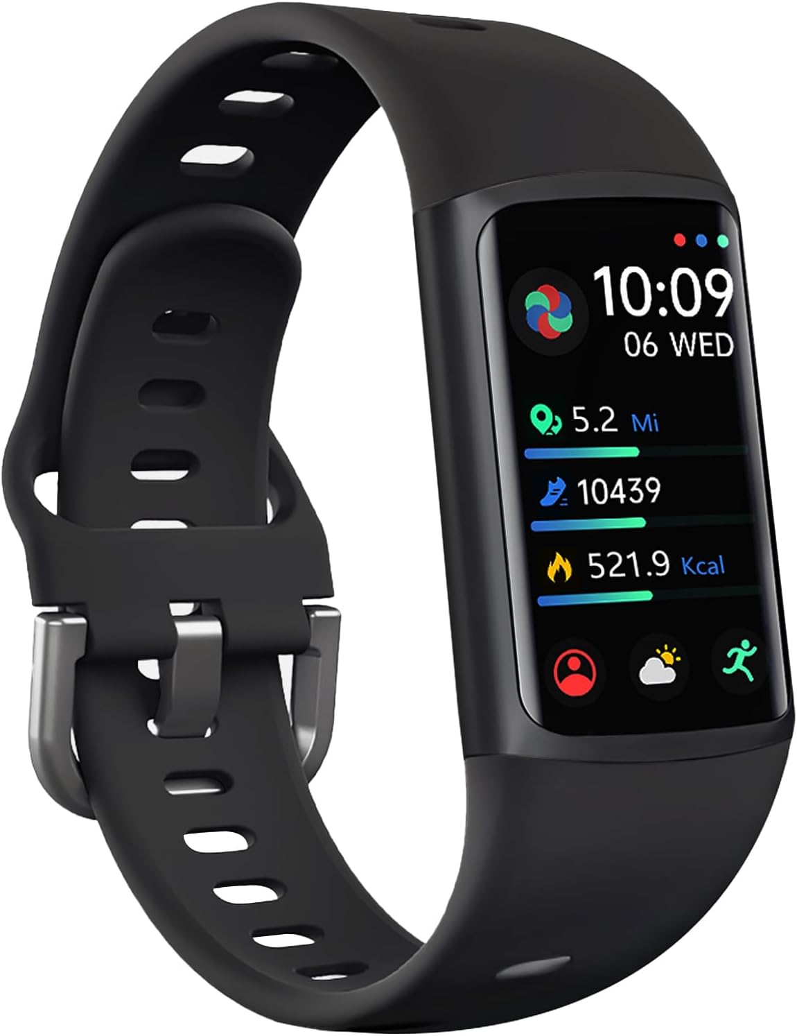 FITVII Slim Fitness Tracker for Women Men, Fitness Watch for Android iOS | 24/7 Heart Rate & Blood Pressure, Blood Oxygen, Sleep Monitor, IP68 Waterproof Activity Trackers with Calories Step Counter