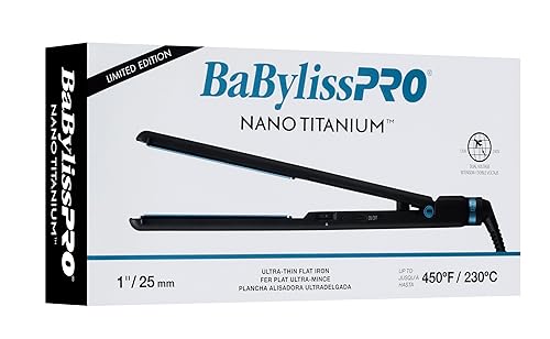 Miniatura 6 de BaBylissPRO Enderezadora ultrafina Titanium nano del pelo, plancha plana profesional para todo tipo de cabello