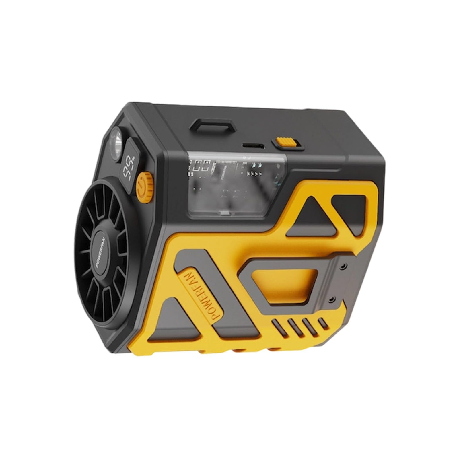NRVTRE Wearable Belt Fan Portable Clip Fan 6000mAh Travel ABS Texture Waist Suitable for Outdoor Camping and Travel Adjustable Waist Mounted