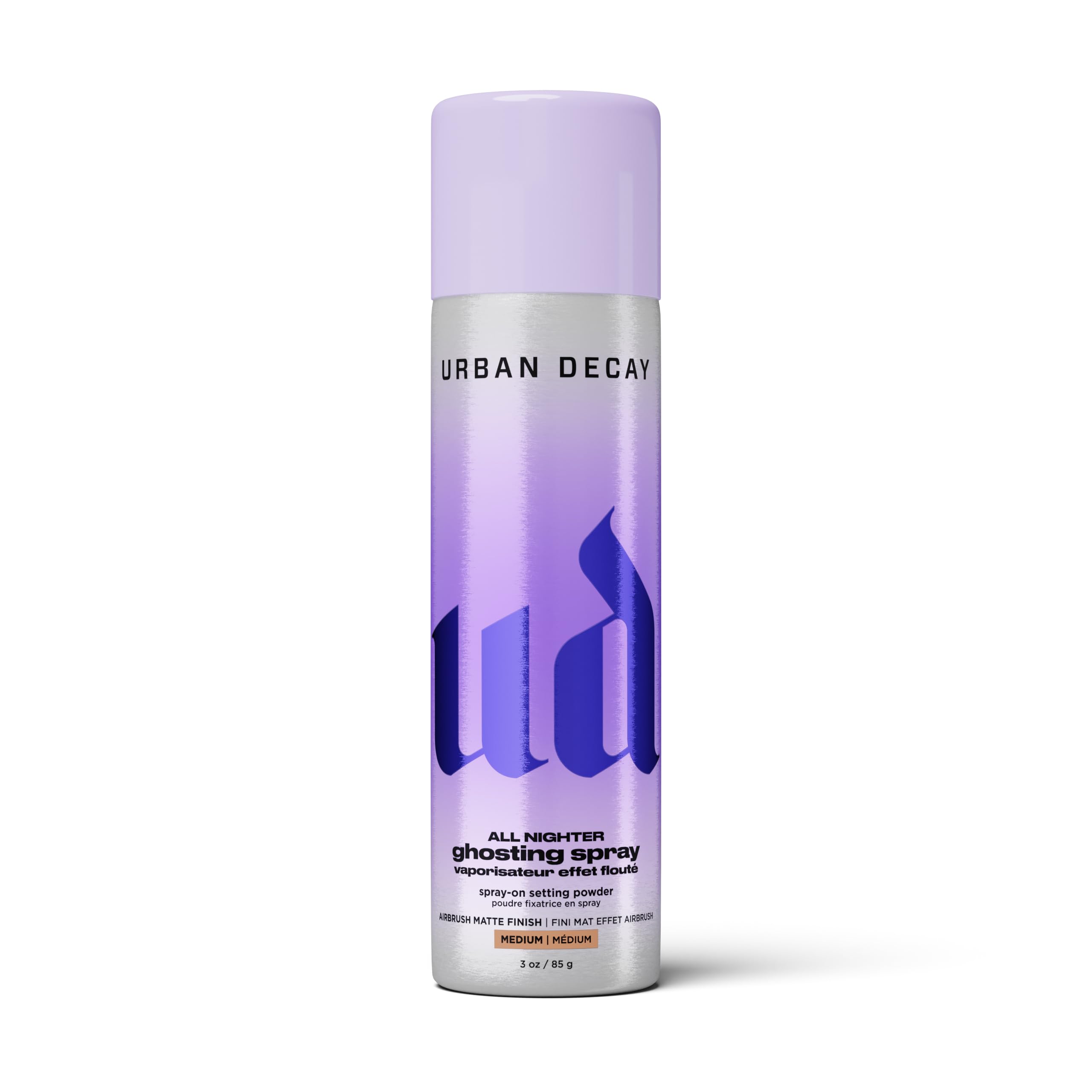 Urban Decay All Nighter Ghosting Makeup Setting Spray - Matte Powder Finish Medium Tint 3 Fl Oz