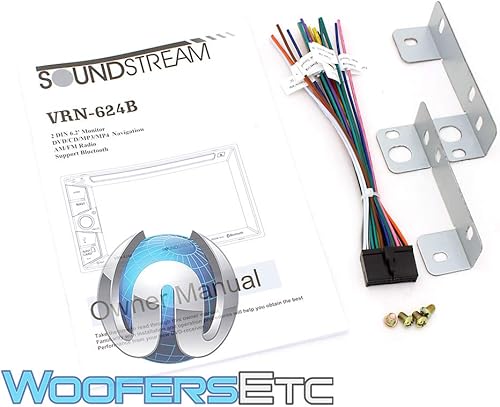 Miniatura 8 de Soundstream VRN-624B, estéreo de coche de doble DIN de 6.2 pulgadas, receptor multimedia de pantalla táctil LCD de navegación, GPS Bluetooth Audio