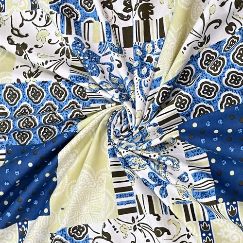Image of India 100% Pure Cotton Jaipuri Printed Double Bedsheet with 2 Pillow Covers | Traditional Sanganeri Floral Design | Soft Breathable Fabric | King Size Bedsheet for Bedroom (Kaya35)