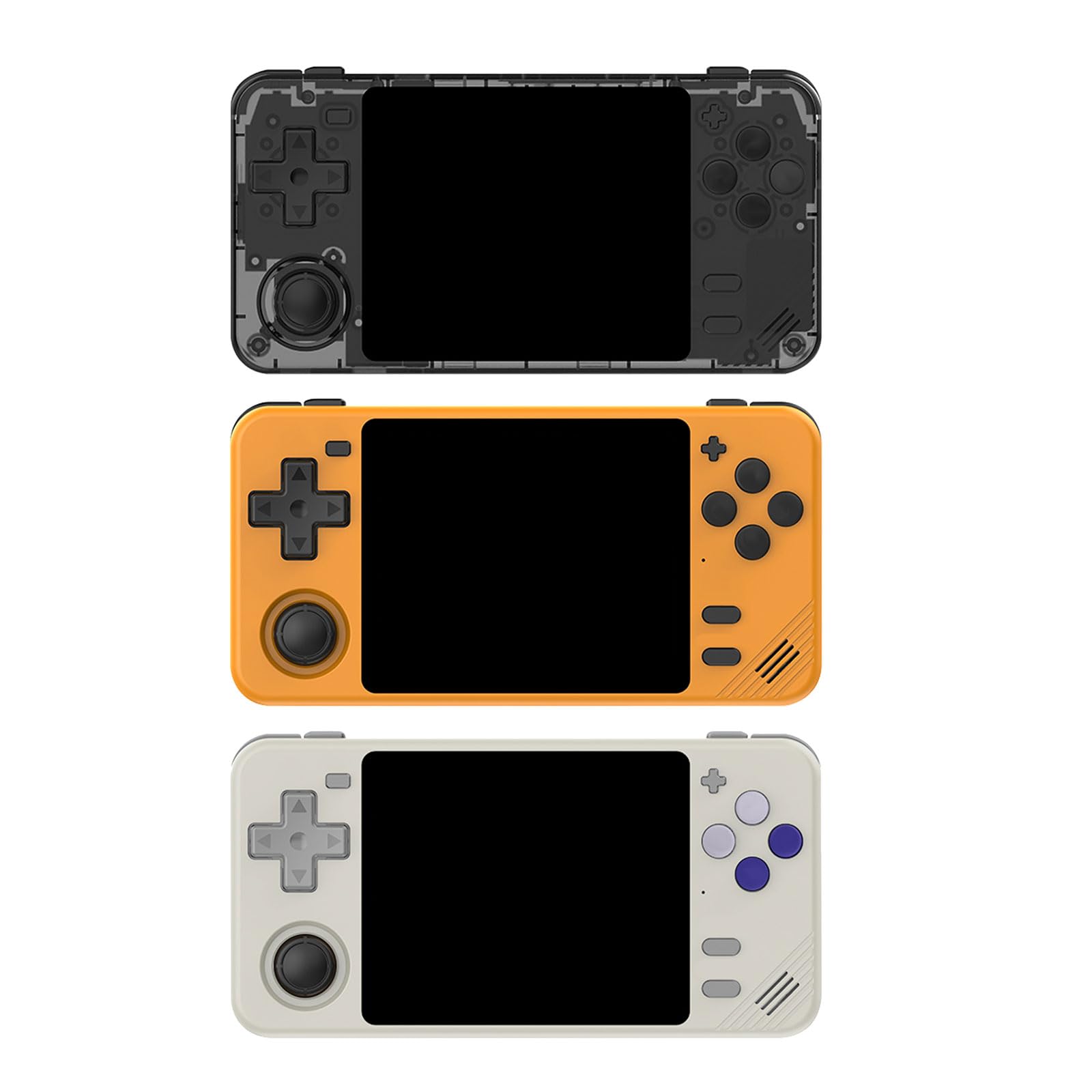 Consola de juegos retro de 64G/128G con joystick de 3.5 pulgadas, doble ranura para tarjetas, consola de videojuegos portátil para niños