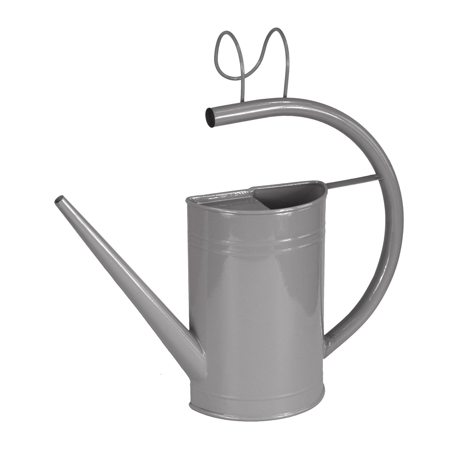 Simpa Silver 1.84L / 1.84 Litre Metal Vintage Style Balcony Watering Can.