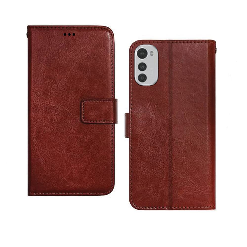 Inktree Moto E32s Flip Case | with Card Pockets | Wallet Stand |Complete Protection Flip Cover for Moto E32s - Brown (B0BBXPYQT6) Amazon Price History, Amazon Price Tracker