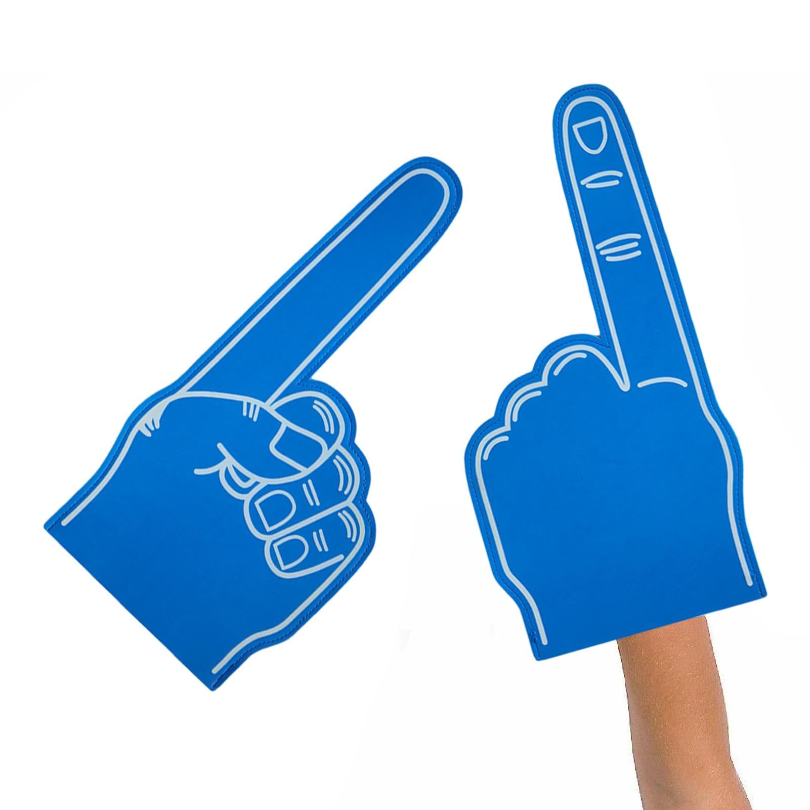 Générique Doigts en Mousse pour Le Sport,Doigts en Mousse - Gants de à Un Doigt de 18 Pouces | Main en Mousse Vierge, Main en Mousse We're numéro 1, Accessoires de Pom-Pom Girl pour la Sportive