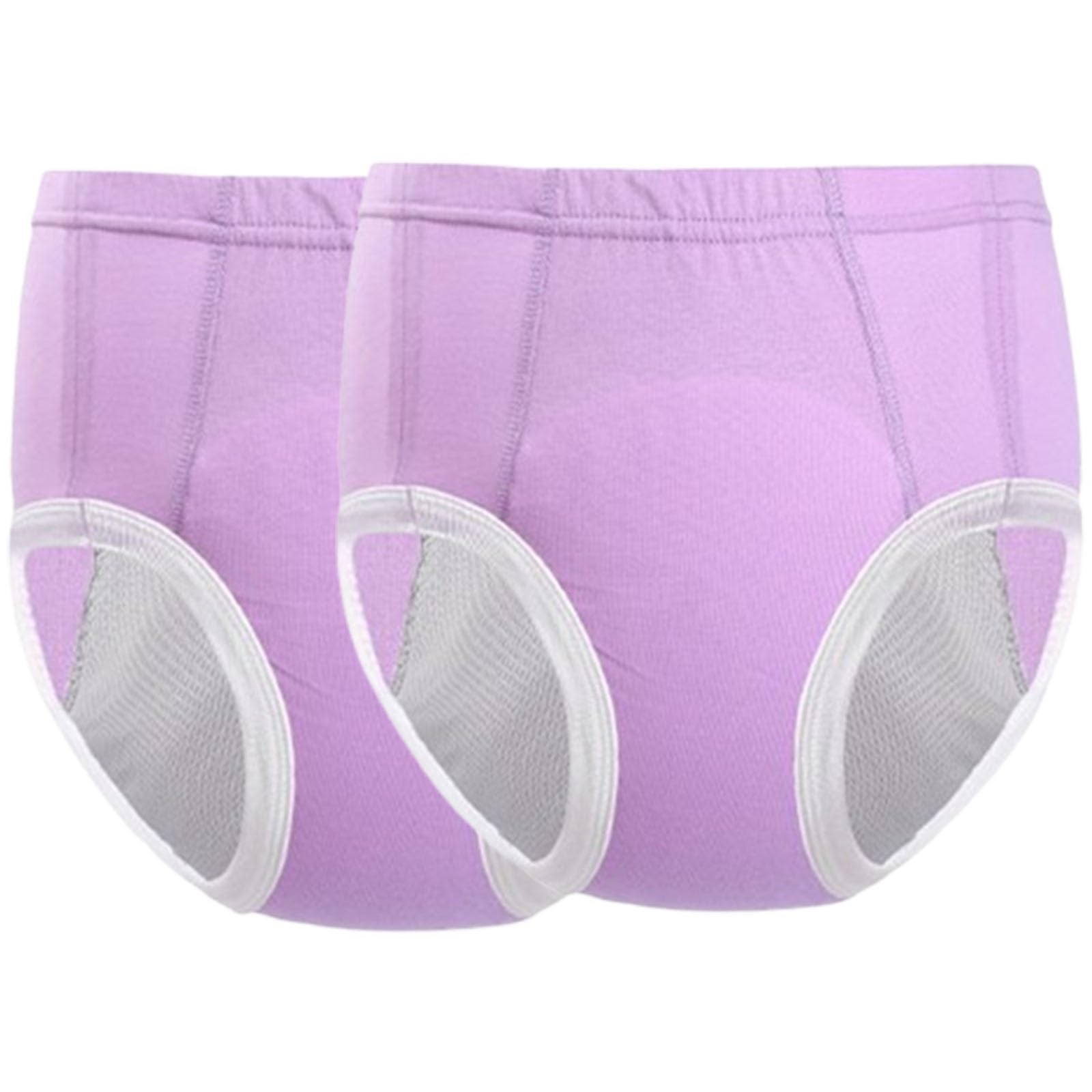 Waschbar Höschen Inkontinenz Frauen,Wiederverwendbare Stoffwindeln für Erwachsene Auslaufsichere Windeln Atmungsaktive Baumwollunterwäsche für die Altenpflege(2 Pack,XX-Large)