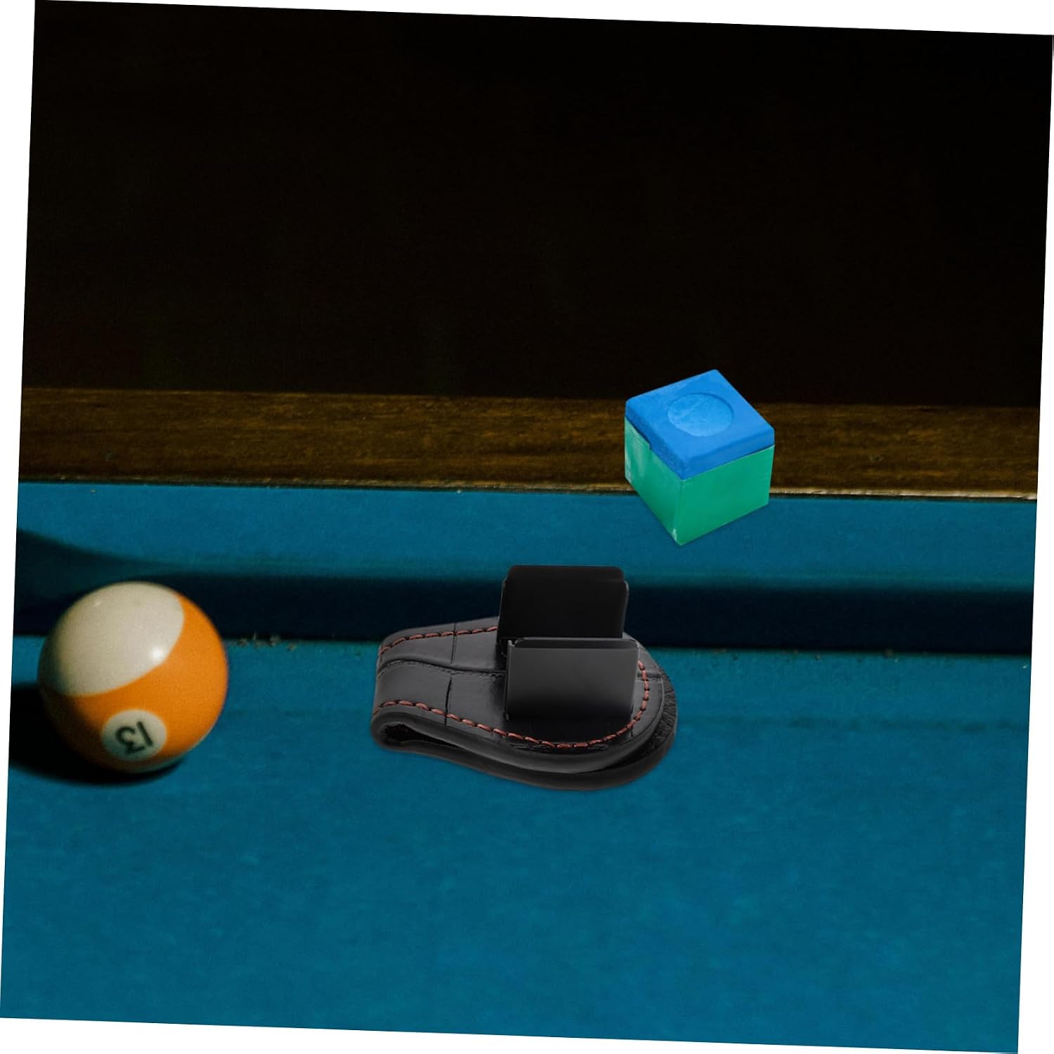 POPETPOP Pool Chalk Holder Tool Stylish and Convenient Snooker Cue Chalk Holder Pocket Clip for Easy Carrying Billiard Accessory Go Use