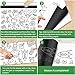 Transfer Paper Tracing Paper for Drawing Trace Paper - PSLER Translucent Tracing Paper on Artist Lettering Sketch Drawing for Pencil Ink Markers (Black)