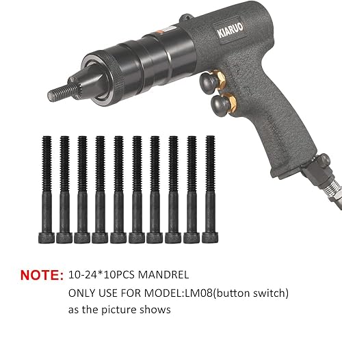 Miniatura 13 de Mandril de repuesto 5/16, mandril de punta de pistola de tuerca de remache, 10 piezas para pistola neumática de tuerca de remache