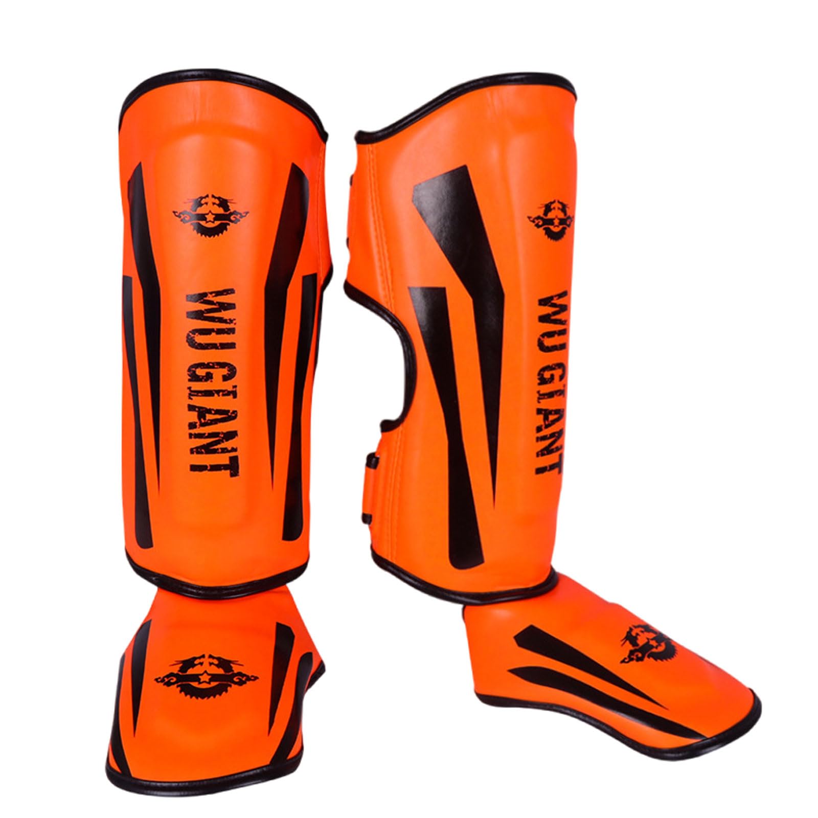 Chaoyilian Unisex Orange Shin Guards Boxing,Shin Guards For Kickboxing,Martial Arts Leg Pads,Pads Muay Thai Training Instep,,Protective Gear,For Muay Thai,Kickboxing,Boxing,Martial Arts