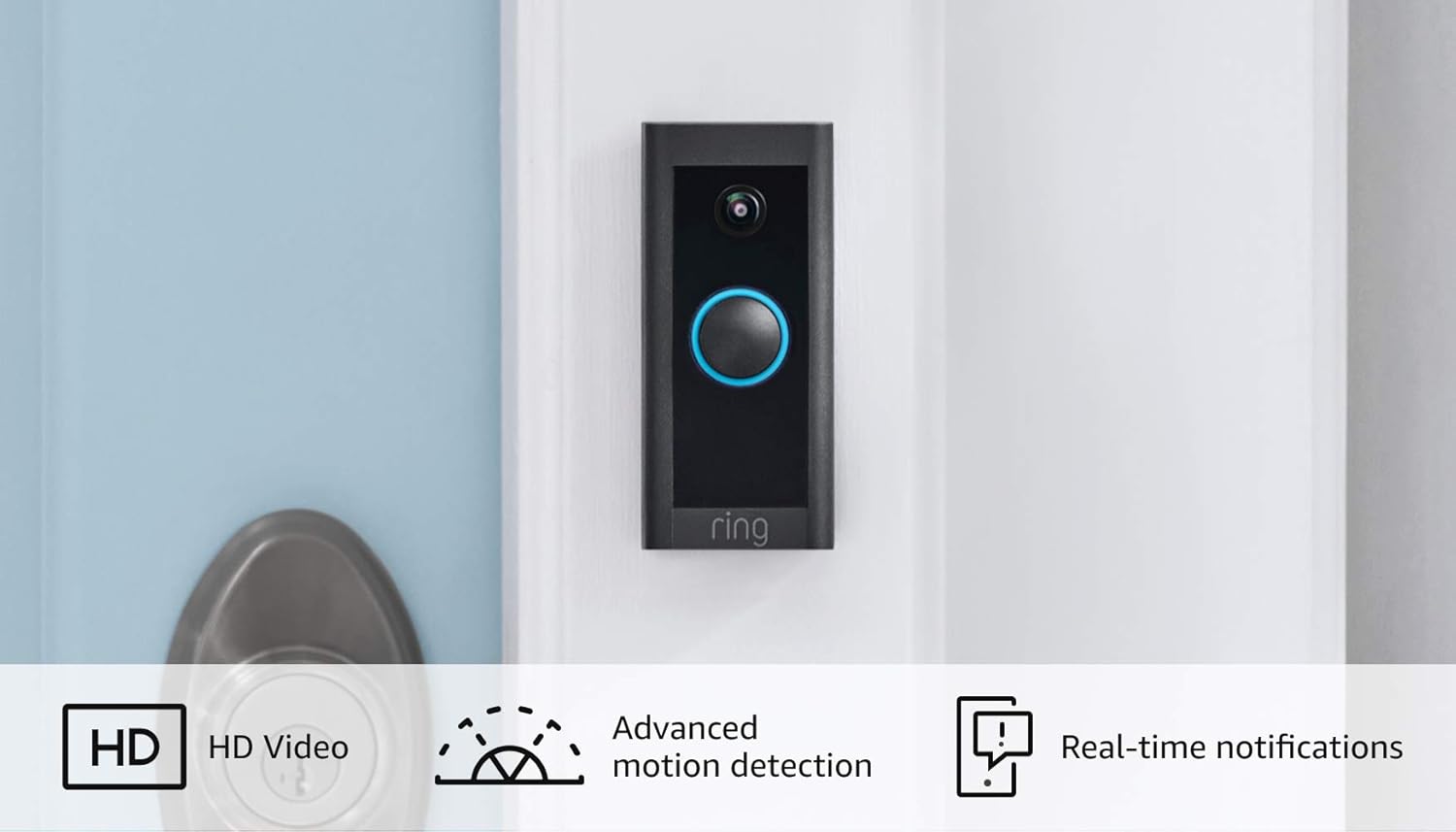 Certified Refurbished Ring Video Doorbell Wired Convenient, essential